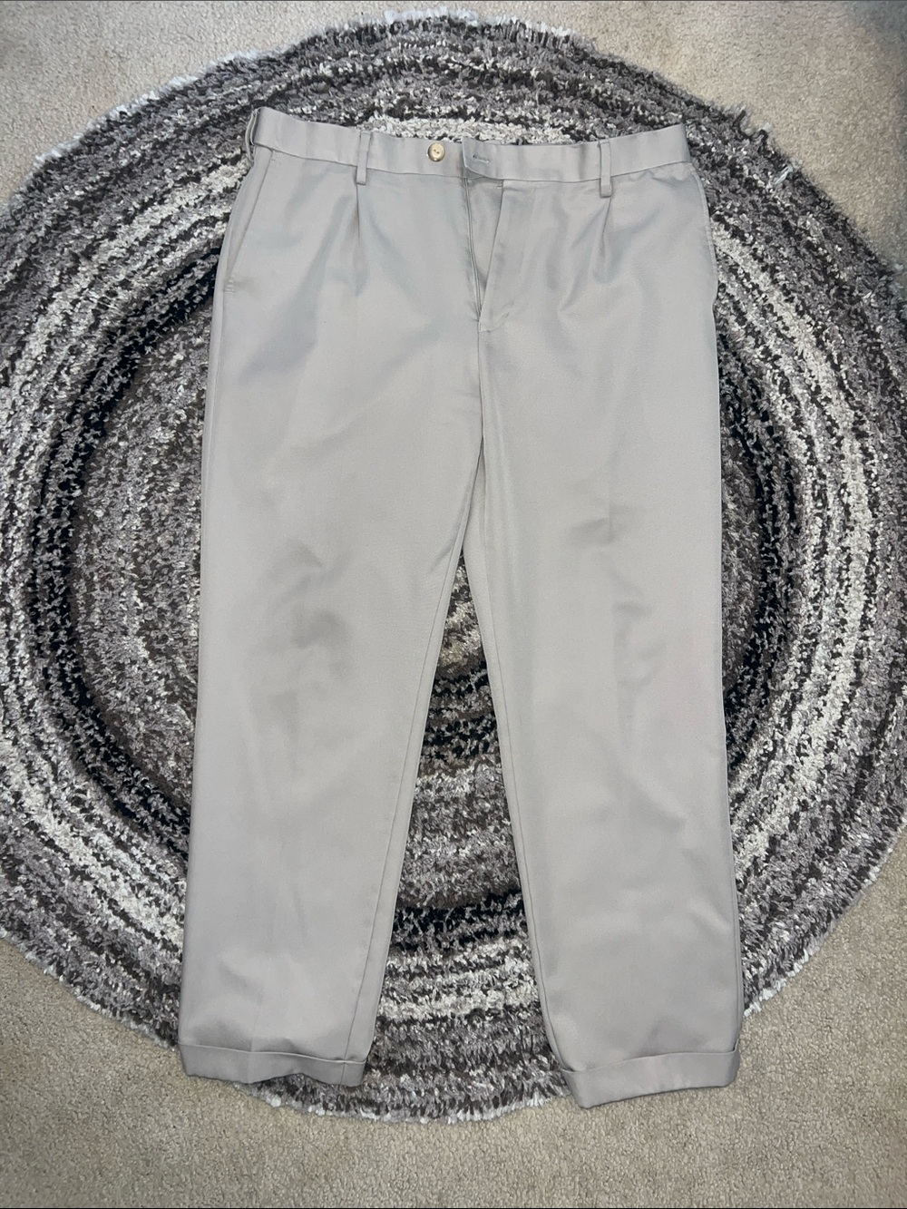 Saddlebred Light Gray Men's Dress Pants